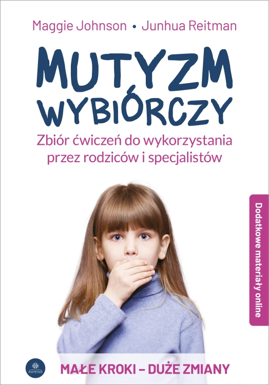 Okładka książki Mutyzm wybiórczy – zbiór ćwiczeń i strategii HARMONIA, format 292x205x1 mm
