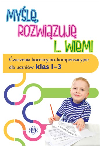 Okładka książki z ćwiczeniami korekcyjno-kompensacyjnymi dla uczniów klas 1–3 wydawnictwa Harmonia podręczniki