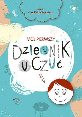 Okładka dziennika uczuć dla dzieci Mój pierwszy dziennik uczuć marki HARMONIA o wymiarach 295x205x2 mm