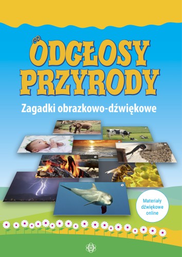 Odgłosy przyrody – edukacyjny zestaw zagadek obrazkowo-dźwiękowych HARMONIA, okładka i karty w formacie 305x220 mm