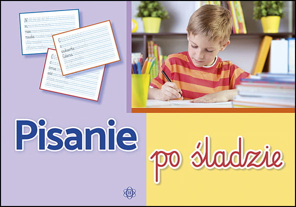 Okładka zeszytu ćwiczeń kaligraficznych Pisanie po śladzie HARMONIA w formacie 290x205x3 mm
