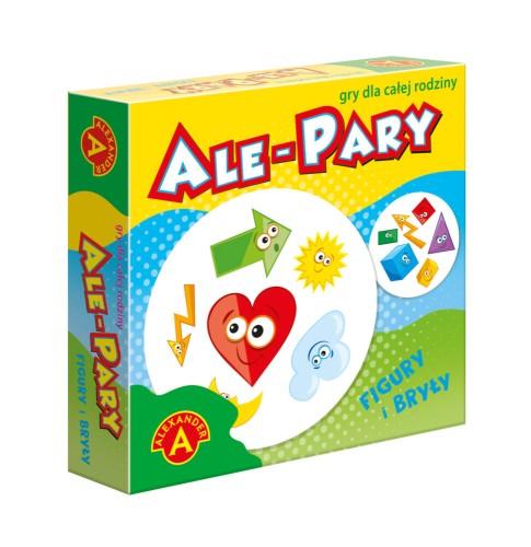 Karty do gry Ale Pary z figurami geometrycznymi ALEXANDER GRY - detal kart