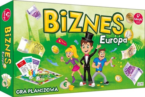 Biznes Europa KUKURYKU, ekonomiczna gra planszowa o inwestowaniu w nieruchomości