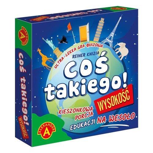 Coś Takiego! Wysokość - edukacyjna gra quizowa ALEXANDER GRY w formacie 90x90 mm