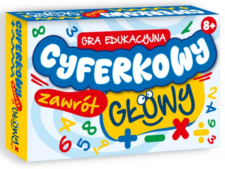 Karty edukacyjnej gry Cyferkowy Zawrót Głowy KANGUR – detale symboli i kolorów