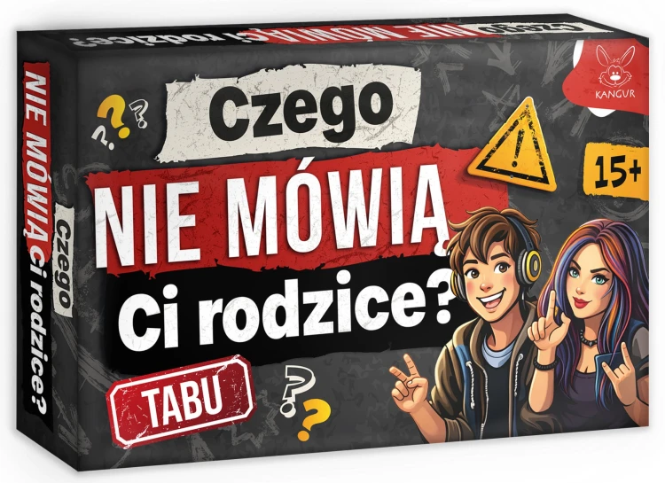 Karty i pytania z gry quizowej Czego nie mówią Ci rodzice? wydawnictwa KANGUR