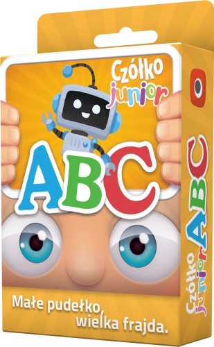 Czółko Junior ABC – gra edukacyjna Portal Games z ilustracjami i podpisami na kartach do nauki alfabetu