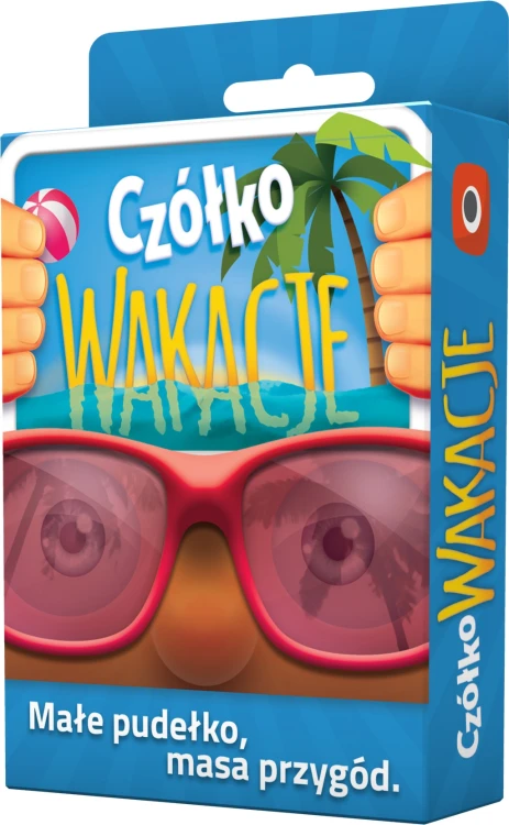 Czółko Wakacje – kieszonkowa gra towarzyska z wakacyjnymi hasłami Portal Games w formacie kieszonkowym