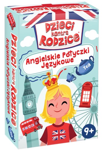 Widok kart do gry Dzieci kontra Rodzice z pytaniami i instrukcją od KANGUR