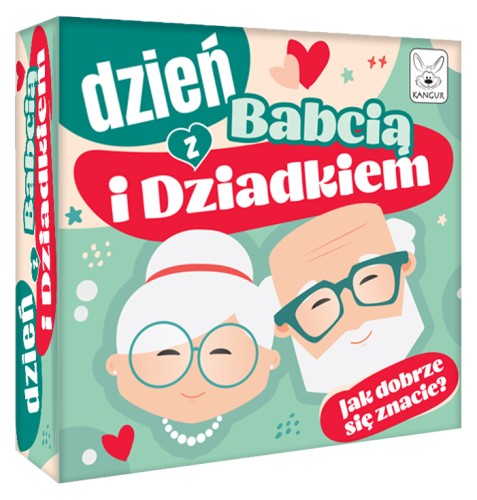 Rodzinna gra konwersacyjna Kangur Dzień z Babcią i Dziadkiem z 36 kartami i pytaniami