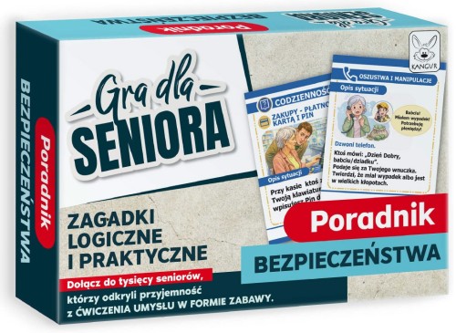 Gra dla Seniora Poradnik Bezpieczeństwa KANGUR - zestaw edukacyjny dla osób 70+