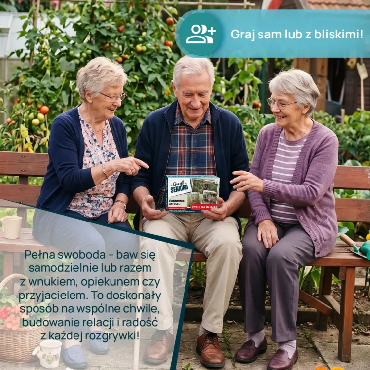 Widok kart quizu Gra dla Seniora Życie na działce KANGUR z pytaniami o ogrodzie