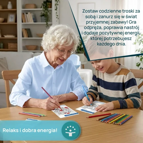 Karty do gry Znajdź Różnice dla seniorów marki KANGUR - detale ilustracji