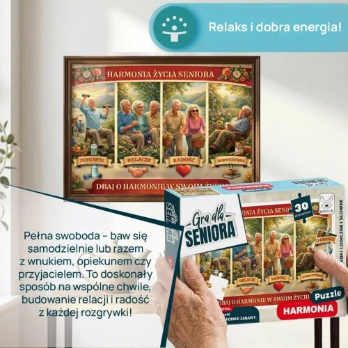 Elementy układanki Puzzle Harmonia KANGUR - widok z bliska