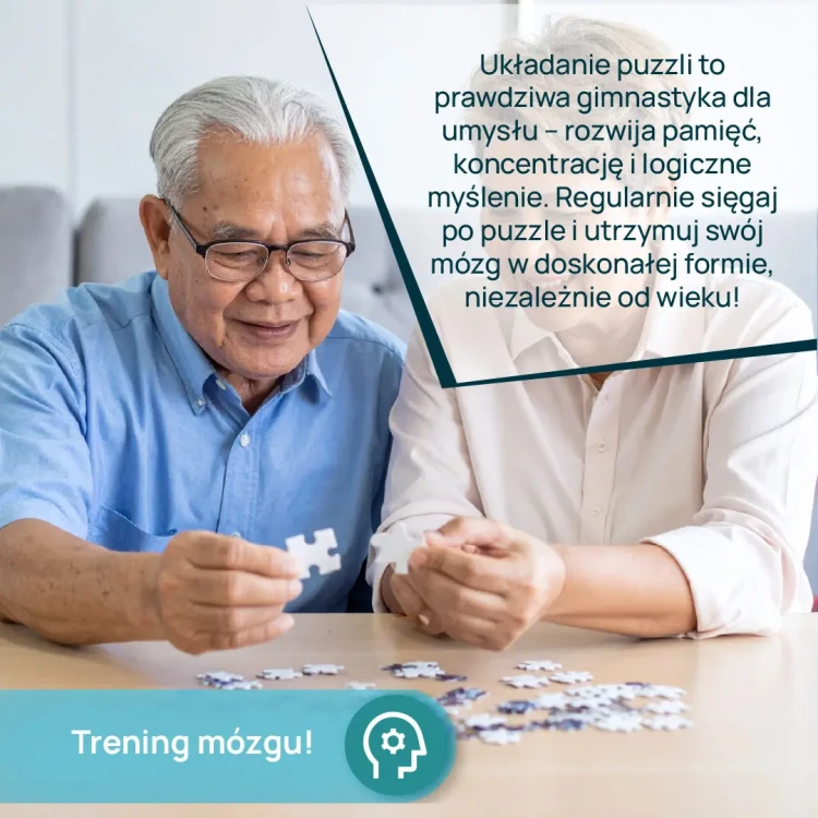 Gra dla seniora Puzzle Harmonia KANGUR - komplet 30 elementów do układania