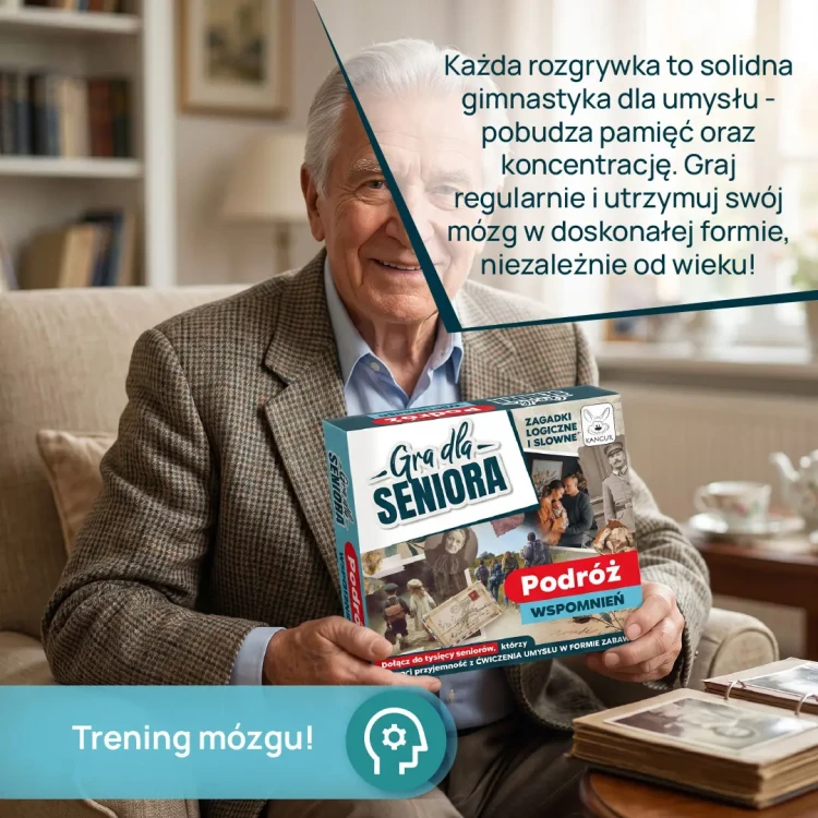 Elementy gry planszowej Podróż Wspomnień KANGUR – pionki i kostka do rzutu
