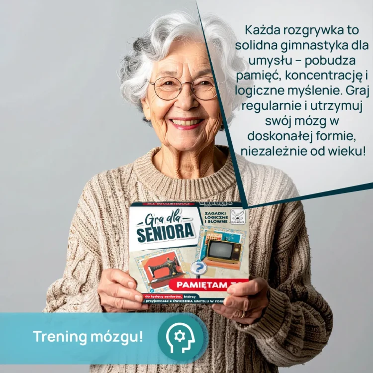 Detail ilustracji kart w grze pamięciowej Kangur Pamiętam To dla osób powyżej 70 lat