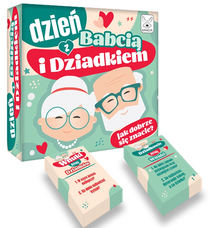 Karty z pytaniami do gry Dzień z Babcią i Dziadkiem marki Kangur