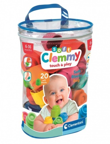 Clementoni Clemmy Soft – miękkie klocki sensoryczne 20 el.