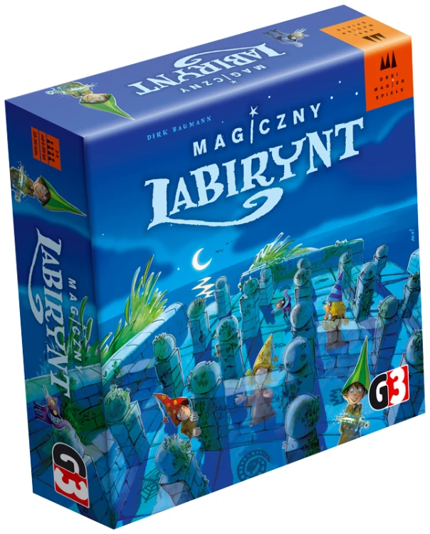 Magiczny Labirynt – rodzinna gra planszowa G3 z magnetycznym mechanizmem i drewnianymi ścianami