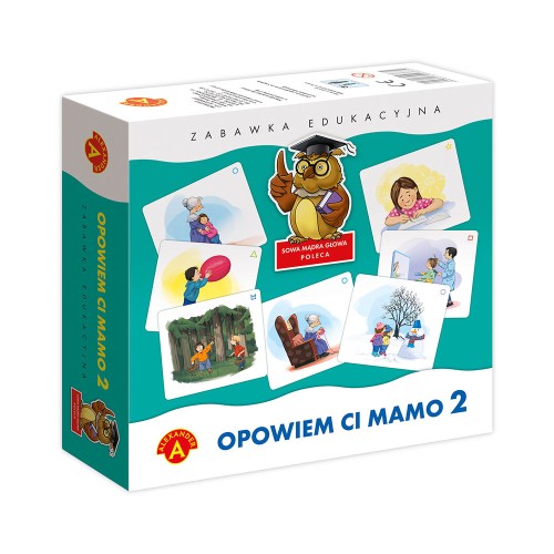 Plansze i ilustracje do gry Opowiem Ci Mamo 2 wspierają rozwój mowy i logicznego myślenia dzieci