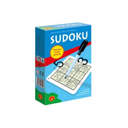 Plansze Sudoku Mini ALEXANDER GRY do wielokrotnego rozwiązywania zadań logicznych