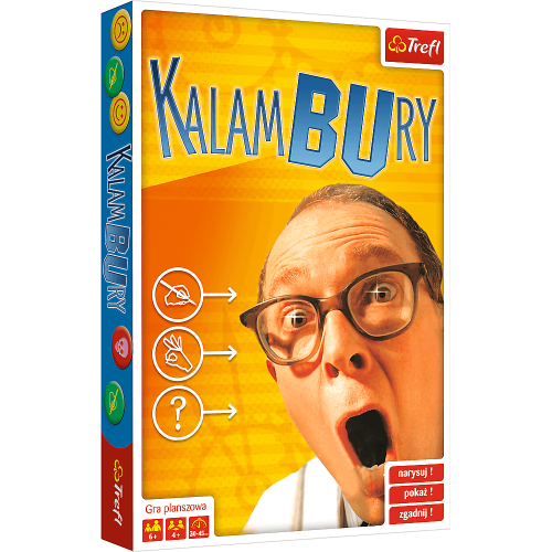 Plansza i elementy gry Kalambury Trefl PAP w formacie 285x190 mm