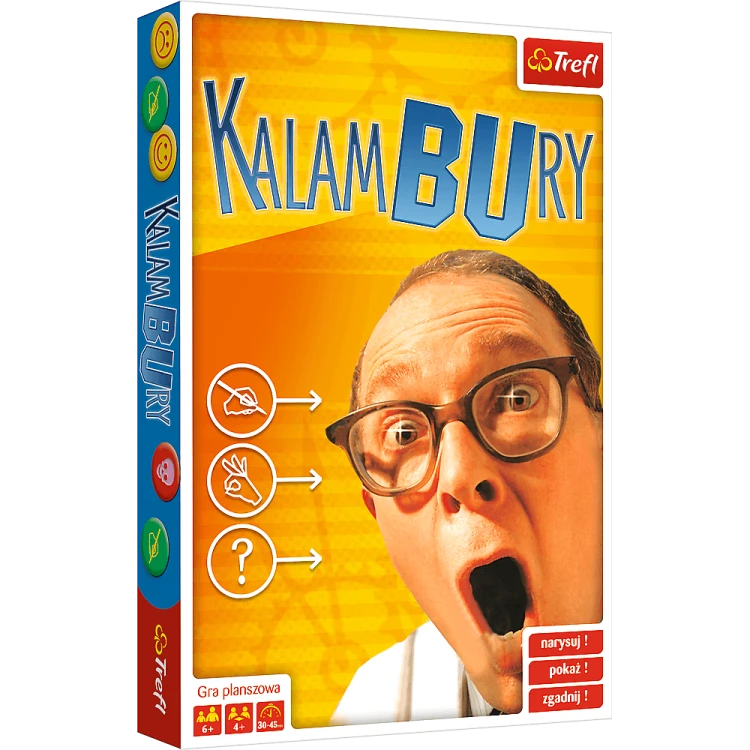 Plansza i elementy gry Kalambury Trefl PAP w formacie 285x190 mm