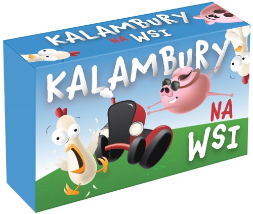 Kalambury na wsi Mini – gra karciana Kangur z 24 kartami o tematyce wiejskiej
