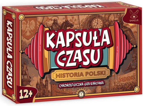 Widok kart z gry Kapsuła Czasu. Historia Polski przedstawiających ważne momenty dziejów