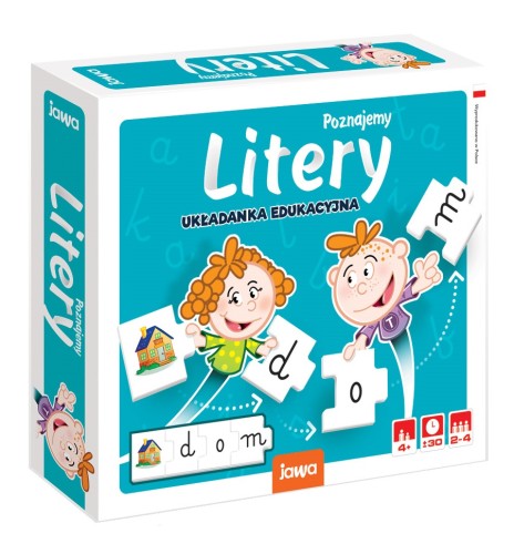 Gra edukacyjna Poznajemy litery JAWA GRY - karty do nauki alfabetu i czytania