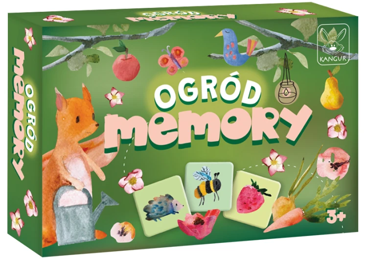 Kolorowe karty gry Memory Ogród z motywami ogrodowymi marki KANGUR