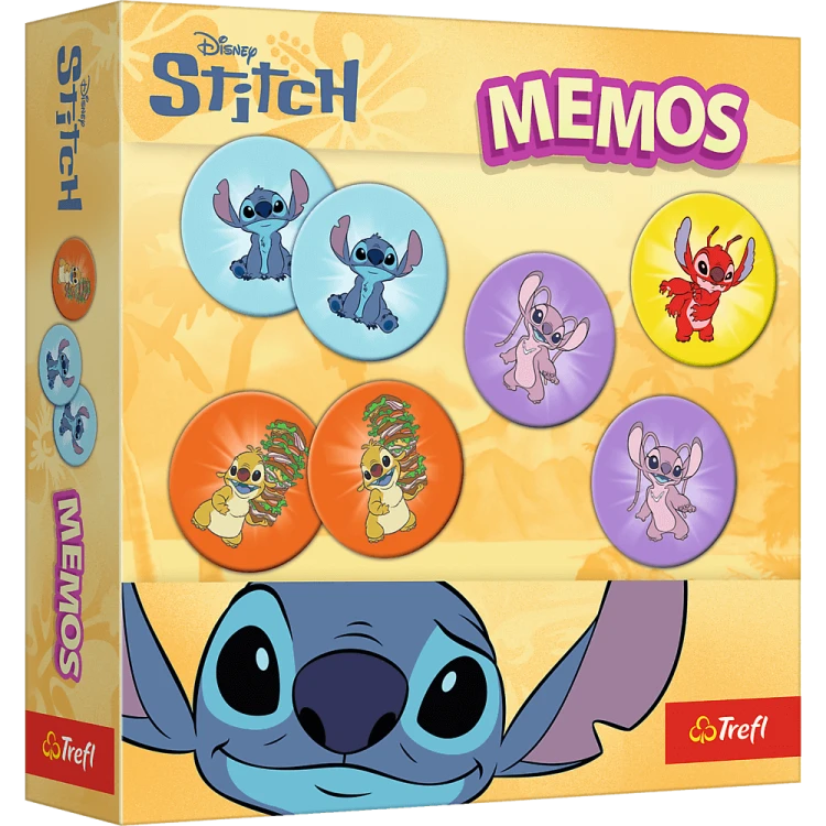 Kolorowa gra pamięciowa Memos Lilo &amp; Stitch od Trefl PAP z wizerunkami postaci