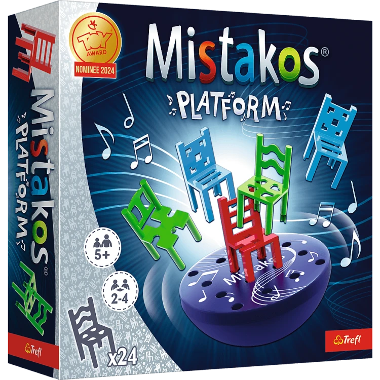 Widok elektronicznej platformy z krzesełkami w grze Mistakos Platform