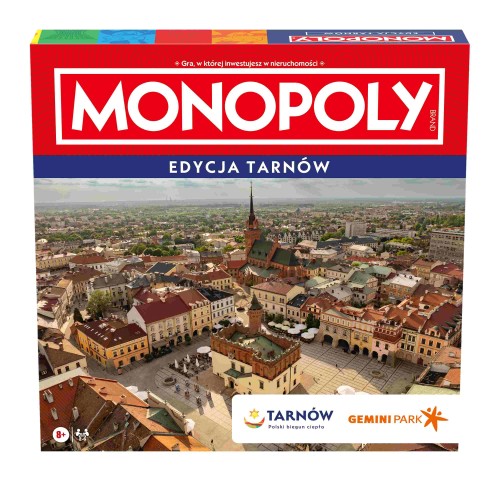 Monopoly Tarnów – miejska edycja gry planszowej Winning Moves z planszą i pionkami