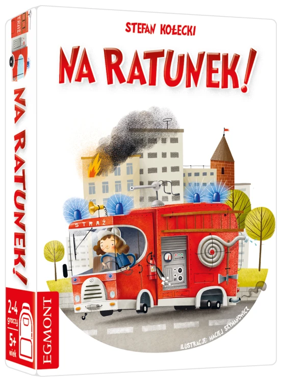 Na ratunek! gra memory pojazdy ratunkowe Egmont PAP — kolorowa plansza i karty