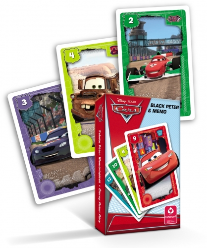 Gra karciana Auta Cars 2w1 Cartamundi z motywami bajkowymi