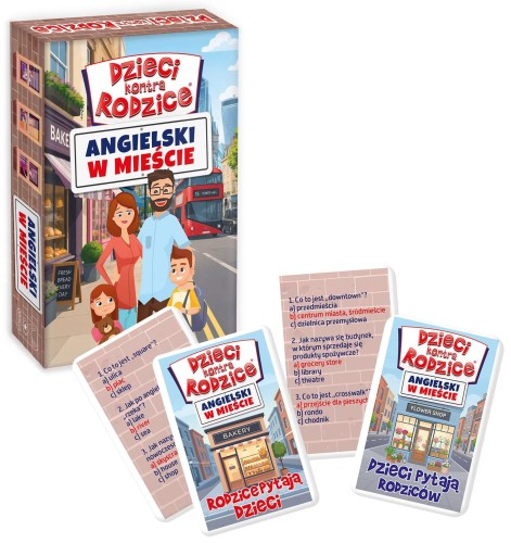 Dzieci kontra Rodzice. Angielski w mieście – gra edukacyjna KANGUR ucząca praktycznego angielskiego