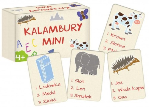 Zestaw kart Kalambury Mini KANGUR – hasła i obrazki wspierające naukę i kreatywność dzieci