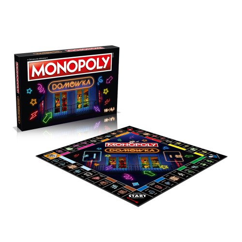 Monopoly Domówka gra planszowa Winning Moves z planszą 270x400 mm i pionkami