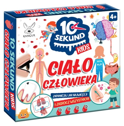 Gra edukacyjna 10 Sekund Kids. Ciało Człowieka KANGUR dla dzieci 4+