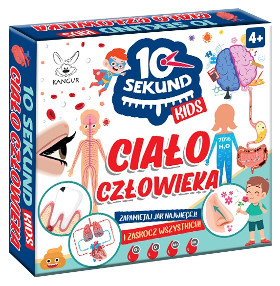 Gra edukacyjna 10 Sekund Kids. Ciało Człowieka KANGUR dla dzieci 4+