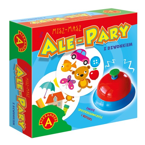 Karty do wyszukiwania wspólnych obrazków w grze Ale Pary z Dzwonkiem ALEXANDER GRY