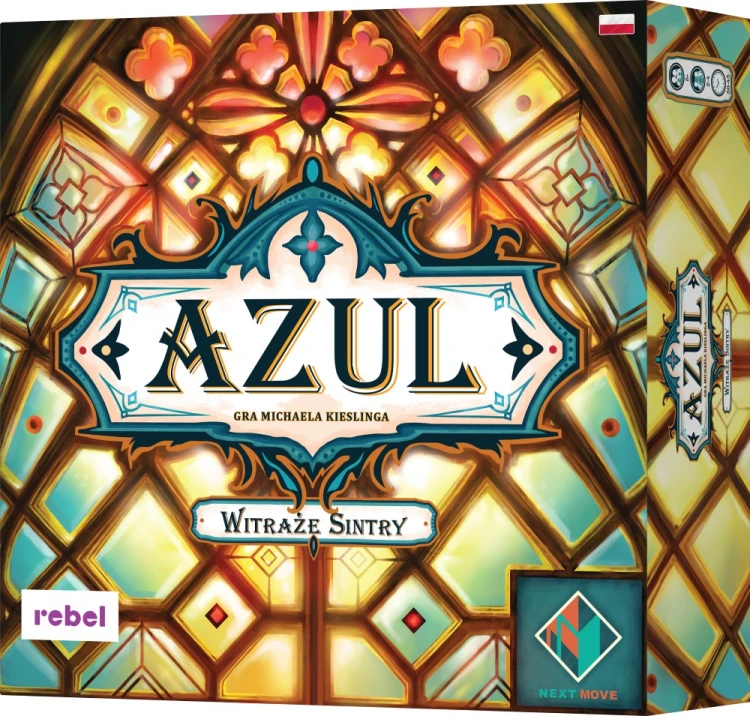 Azul: Witraże Sintry – strategiczna gra planszowa REBEL, plansza 260x260 mm