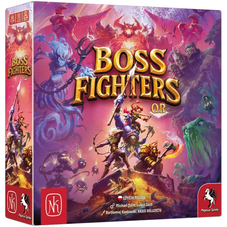 Boss Fighters QR kooperacyjna gra planszowa z aplikacją NASZA KSIĘGARNIA