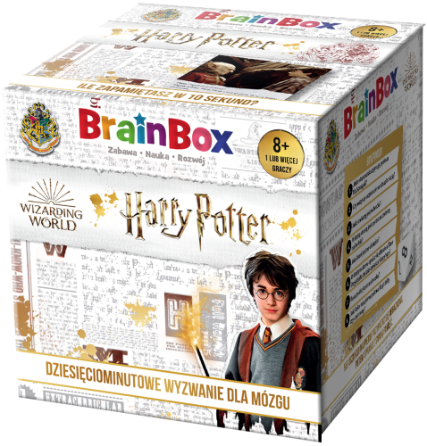 BrainBox Harry Potter gra edukacyjna REBEL - pudełko i elementy do gry