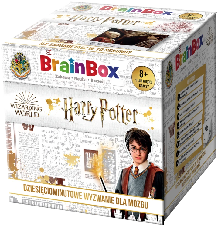 BrainBox Harry Potter gra edukacyjna REBEL - pudełko i elementy do gry