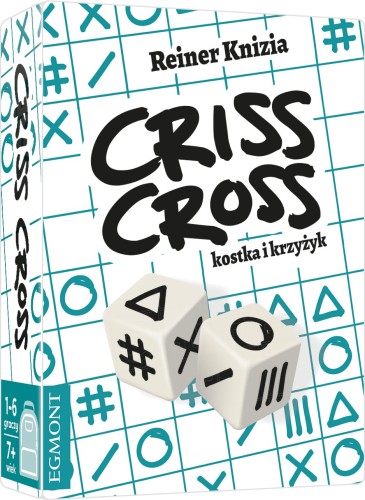 Widok z bliska na arkusz gry Criss Cross z symbolami do wykreślania