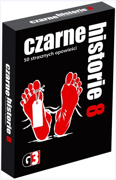 Czarne historie 8 gra karciana G3 z 50 kartami o mrocznych zagadkach i opowieściach