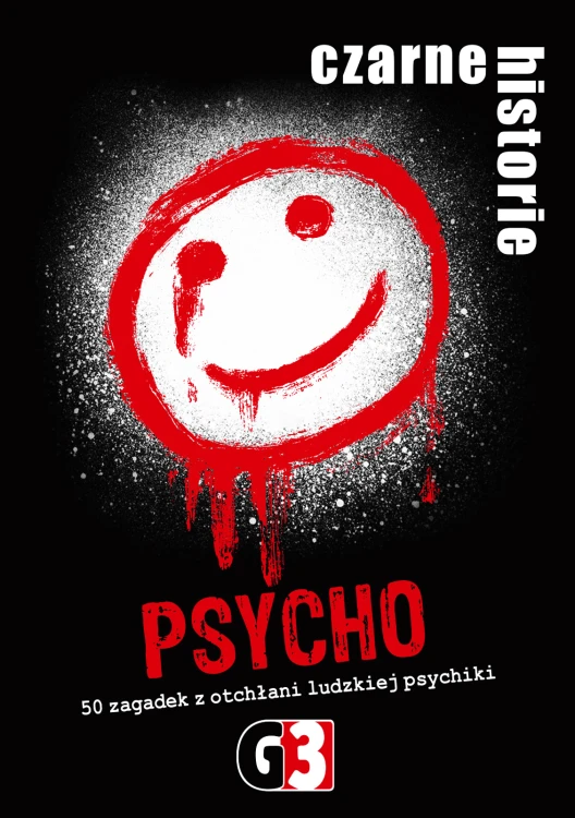 Gra G3 Czarne historie Psycho z kartami do wspólnego rozwiązywania zagadek